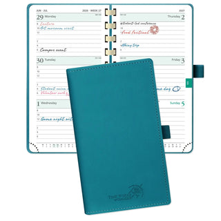 POPRUN 2026 Weekly Planner Pacific Green