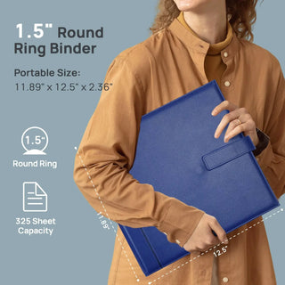 POPRUN Blue & 1.5 inches