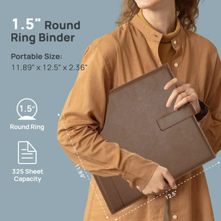 POPRUN Brown & 1.5 inches