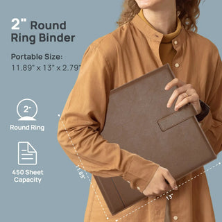 POPRUN Brown & 2 inches