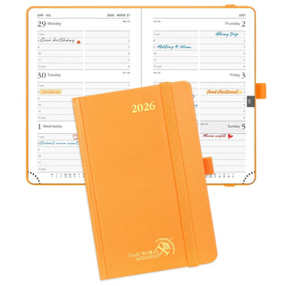 POPRUN 2026 Weekly Planner Orange