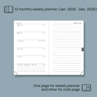 POPRUN 2026 Weekly Planner