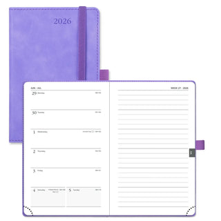 POPRUN 2026 Weekly Planner Lillac