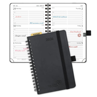 POPRUN 2026 Weekly Planner Black