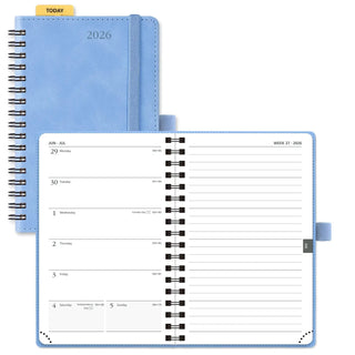 POPRUN 2026 Weekly Planner Ceiling Blue