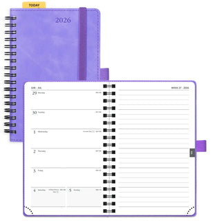 POPRUN 2026 Weekly Planner Lillac