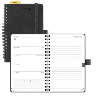 POPRUN 2026 Weekly Planner Neo Black