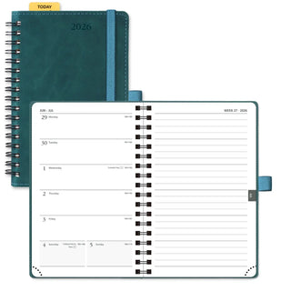 POPRUN 2026 Weekly Planner Neo Forrest Green